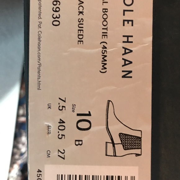 Cole Haan Suede Boots BRAND NEW Size 10 - Picture 4 of 6